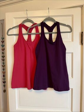 Bundle lululemon athletica Racerback Tank Tops - Pink & Purple